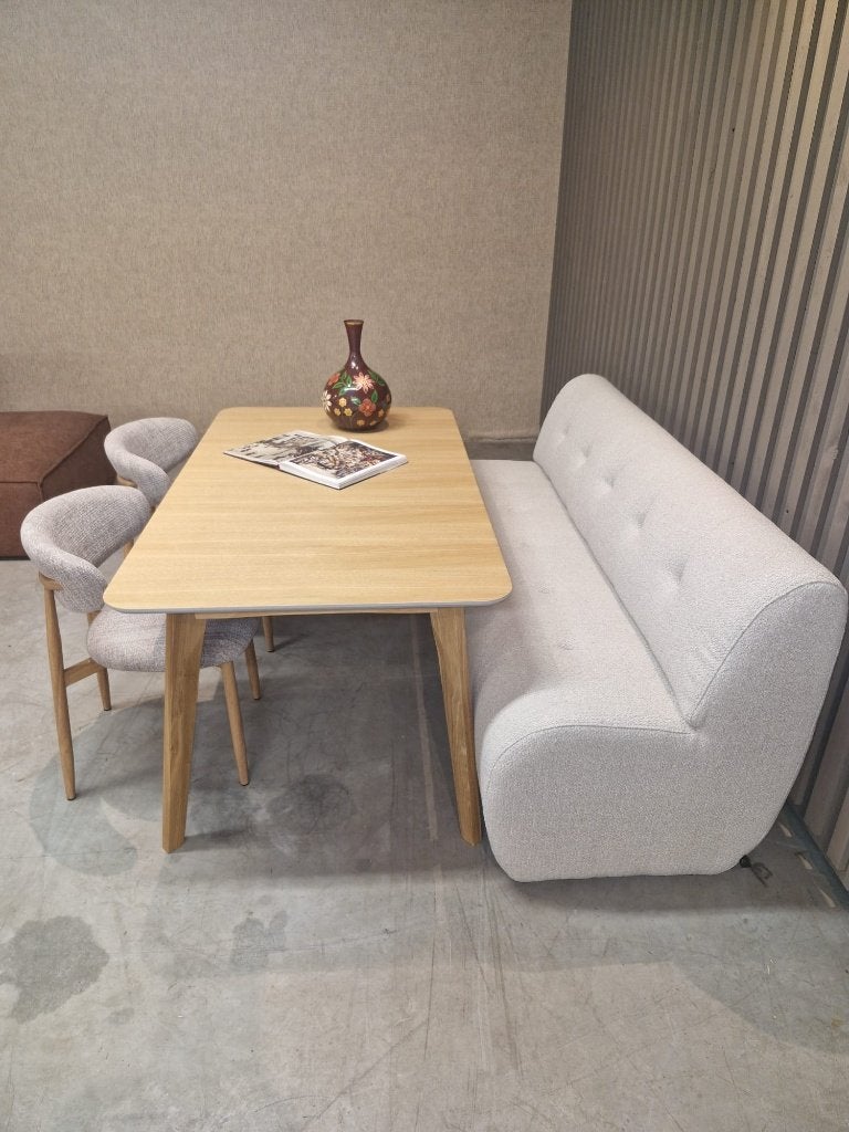 Eetkamerbank met rugleuning 180cm NIEUW, Ophalen, Overige kleuren, Drie, .