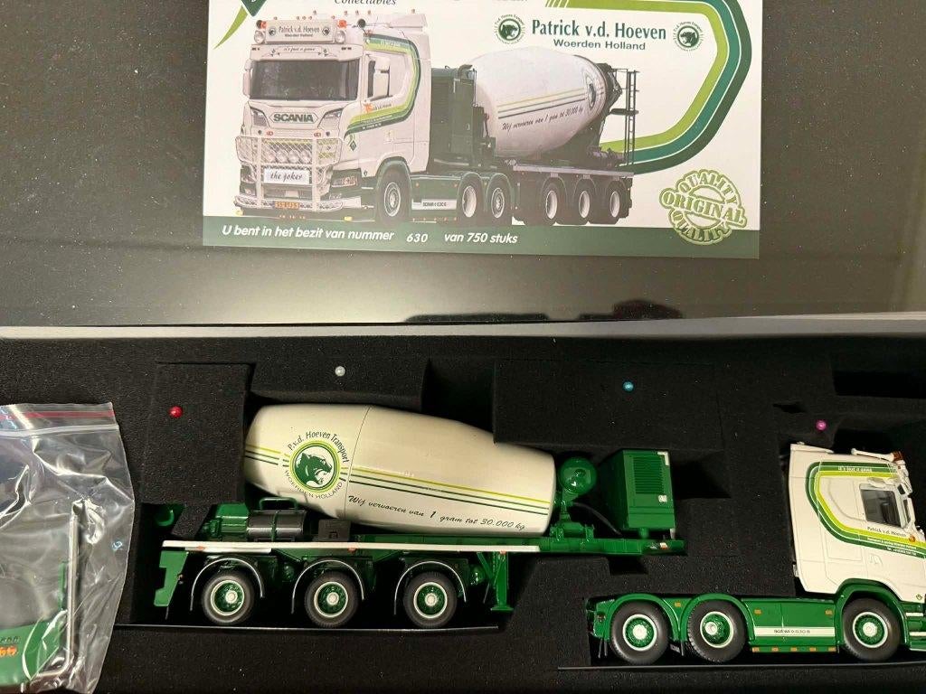 PATRICK V/D HOEVEN TEKNO, Hobby en Vrije tijd, Modelauto's | 1:50, Ophalen of Verzenden, Nieuw, Bus of Vrachtwagen, Tekno