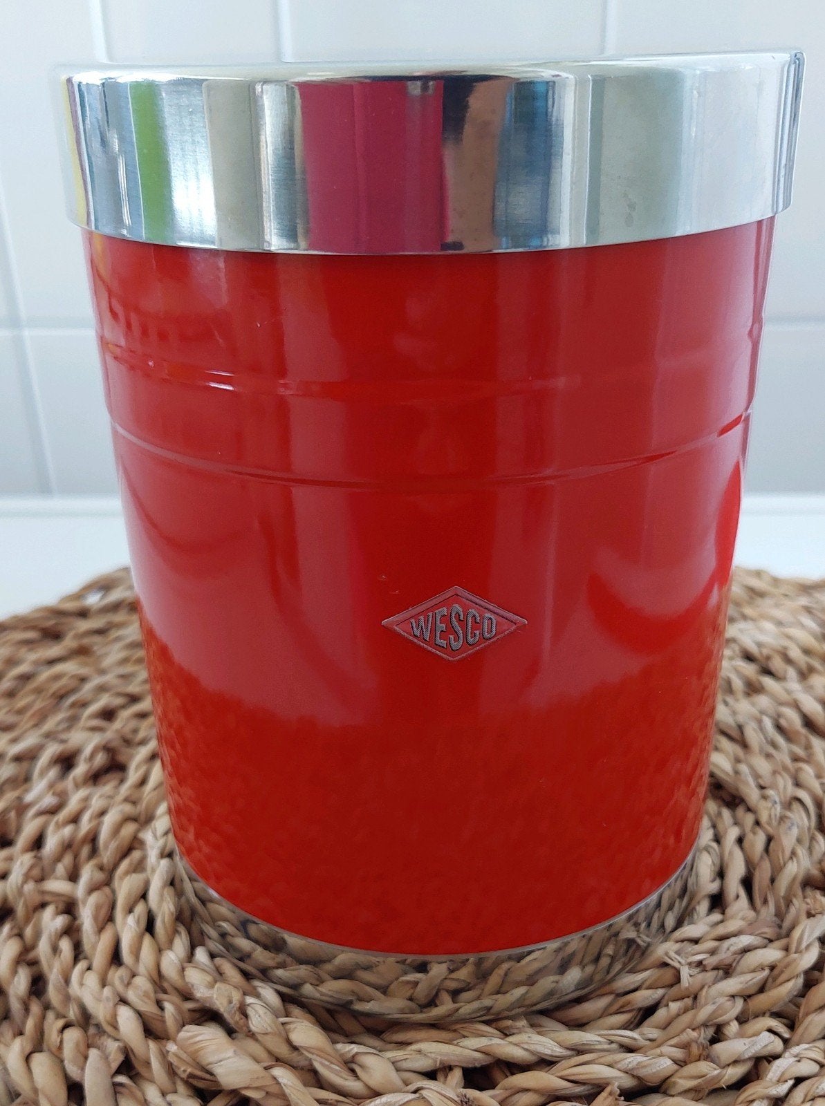 Wesco Classic Line retro voorraadbus blik., Ophalen of Verzenden, Gebruikt, Overige, Overige merken
