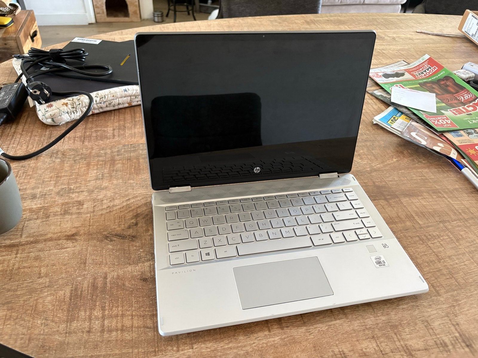 HP Pavilion x360 14-dw0000 convertible laptop, Ophalen, Gebruikt, 2 tot 3 Ghz, Qwerty