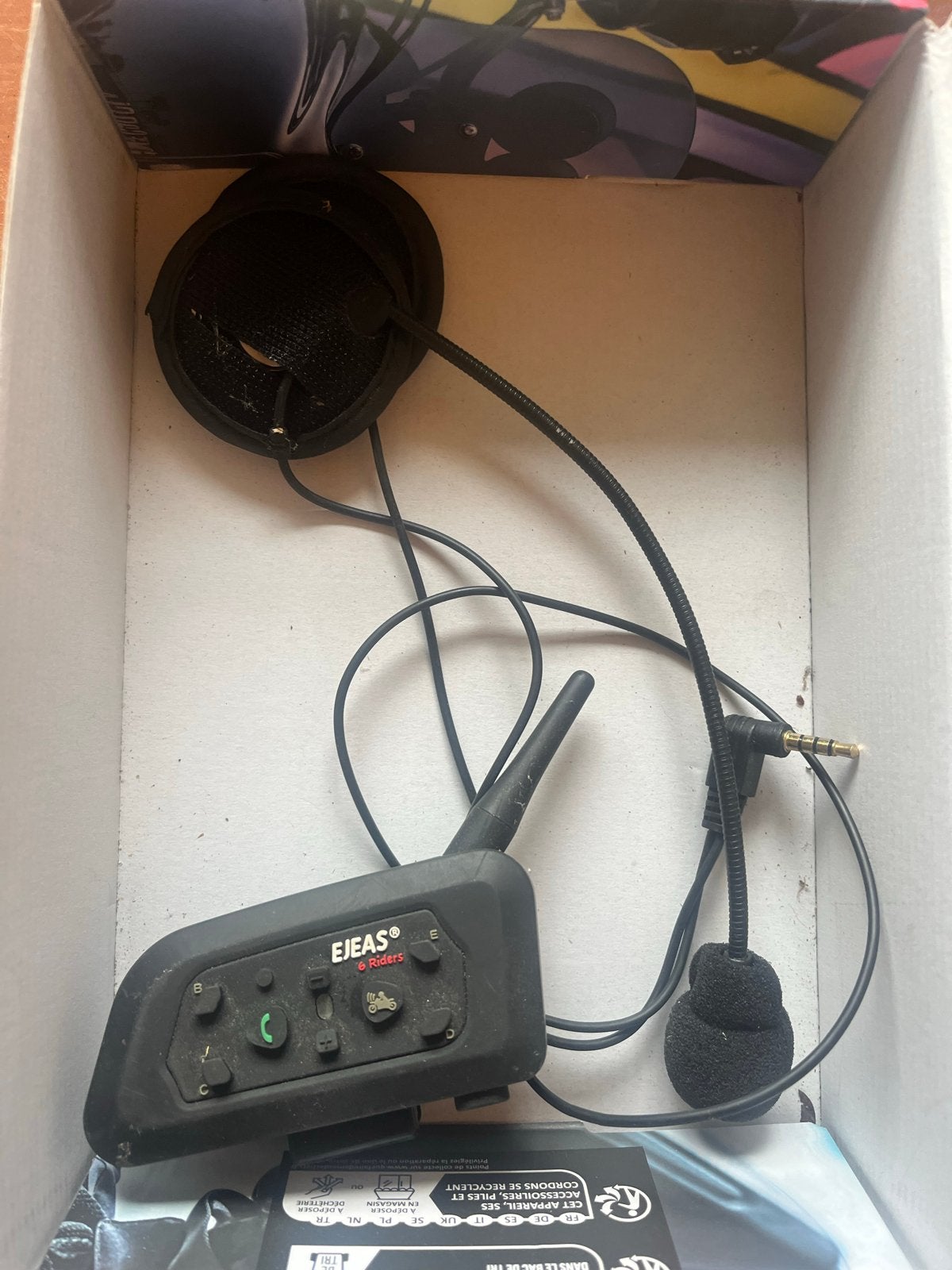 EJEAS E6 Riders Motorfiets Intercom Headset, Ophalen of Verzenden, Gebruikt