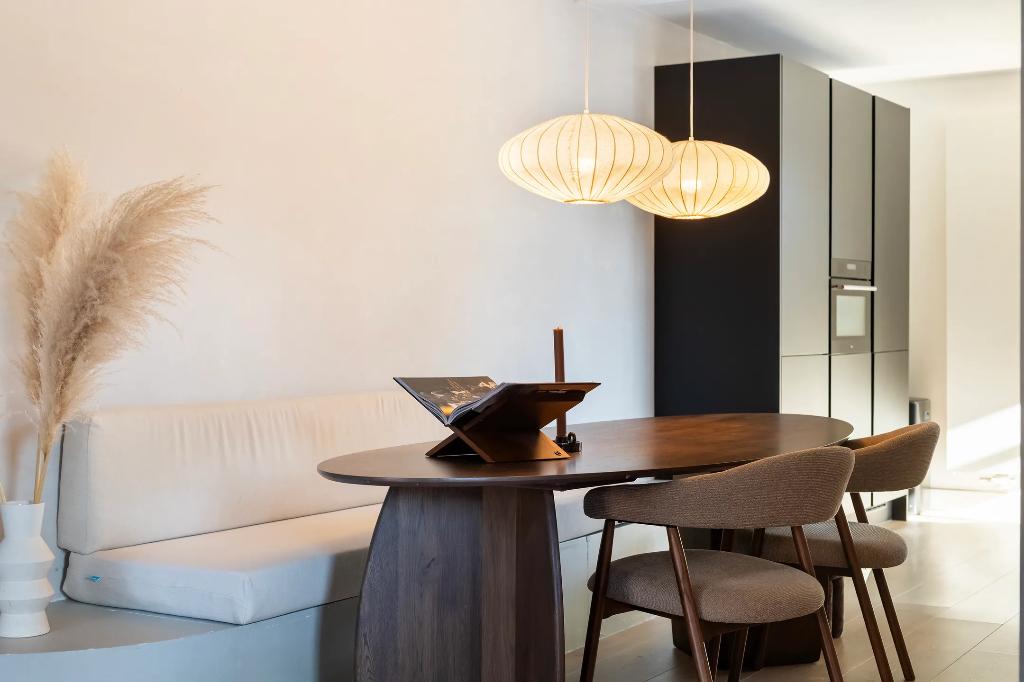 eettafel ovaal kas20 240x100  walnoot hout fineer, Ophalen, Ovaal, 200 cm of meer, 100 tot 150 cm