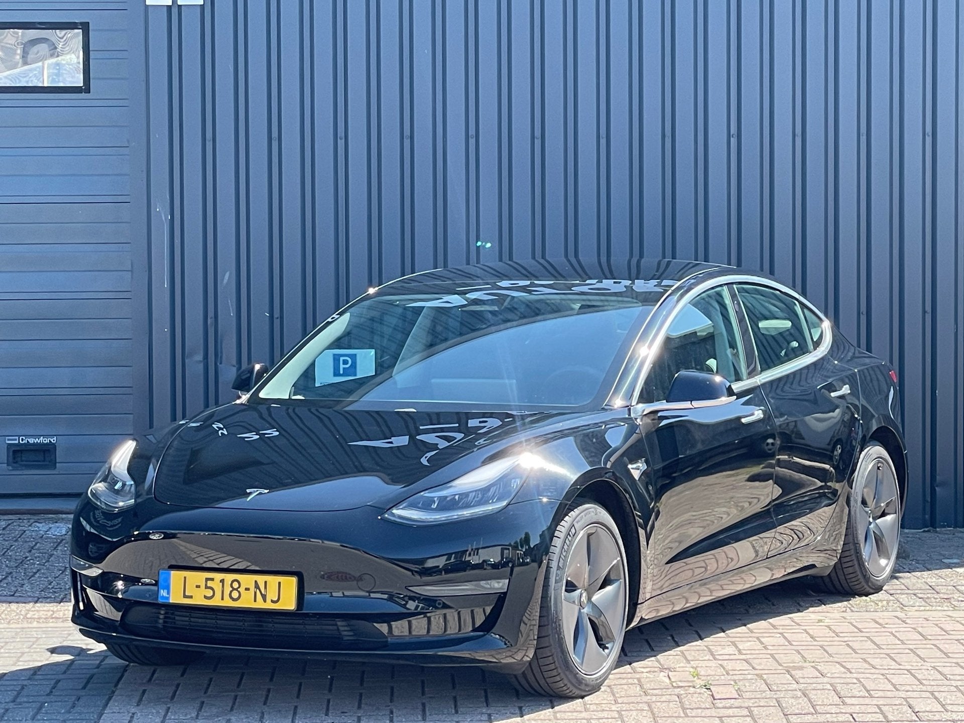 Tesla Model 3 Long Range AWD 75 kWh, Auto's, Automaat, Navigatiesysteem, Zwart, Zwart