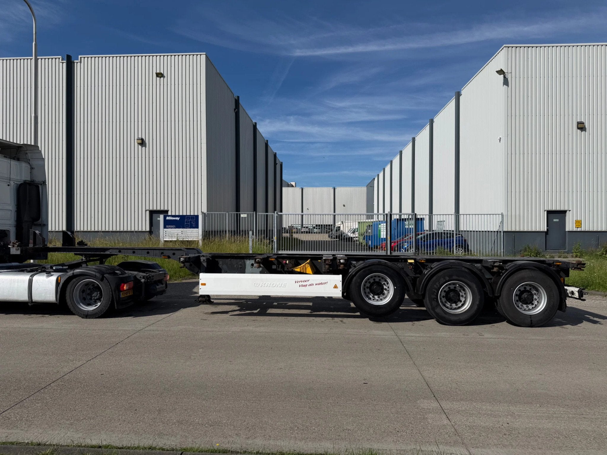 Krone 2X Container Chassis TE HUUR / FOR RENT (bj 2008), Overige brandstoffen, Origineel Nederlands, Bedrijf, Aanhangers en Opleggers