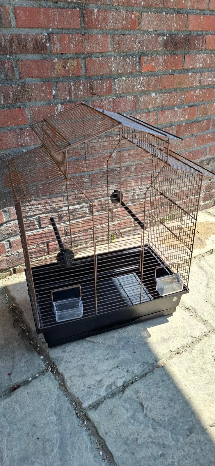 Vogelkooi zgan, Dieren en Toebehoren, Ophalen, Zo goed als nieuw, Metaal, Vogelkooi