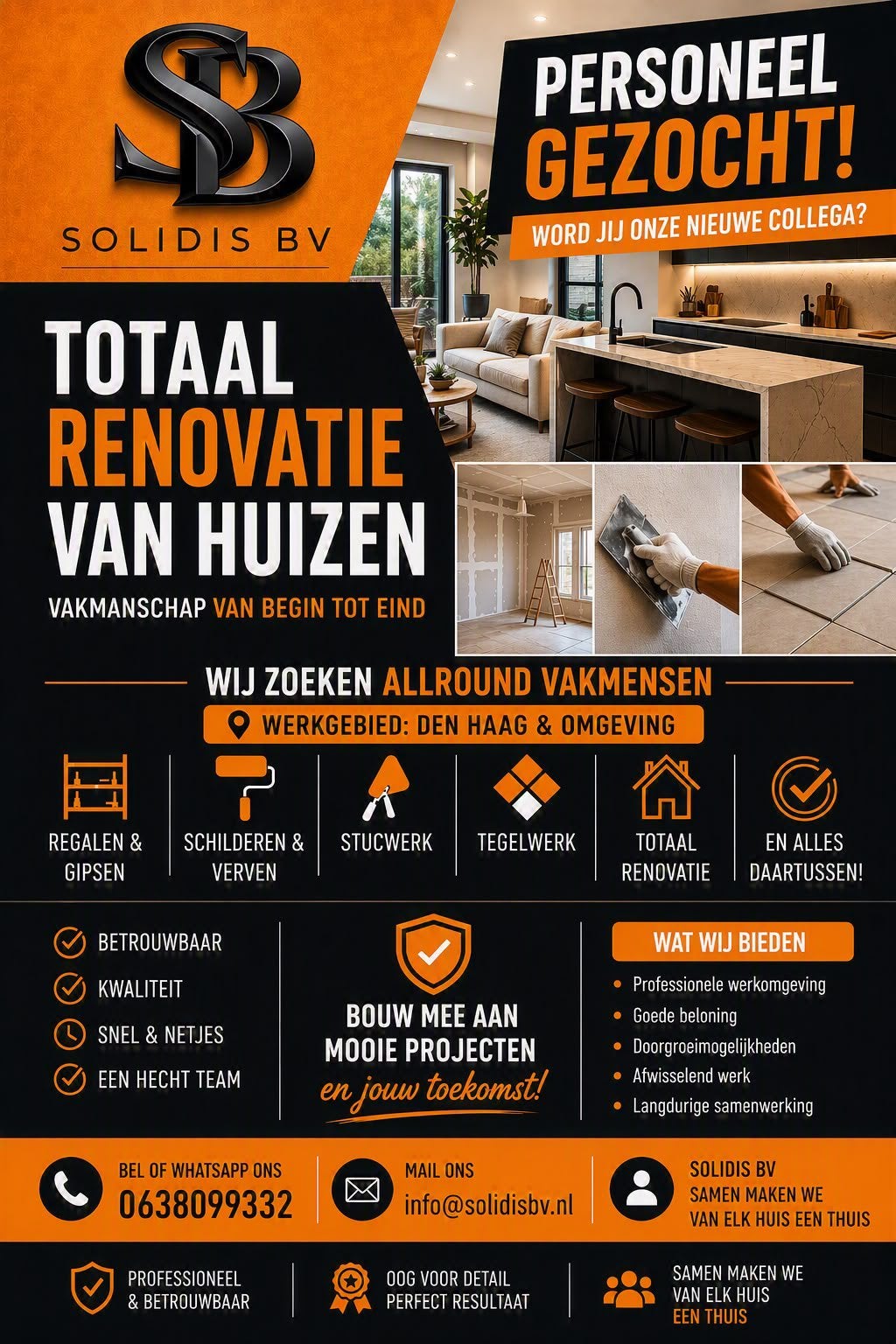 Personeel gezocht, Vacatures, Vacatures | Bouwnijverheid