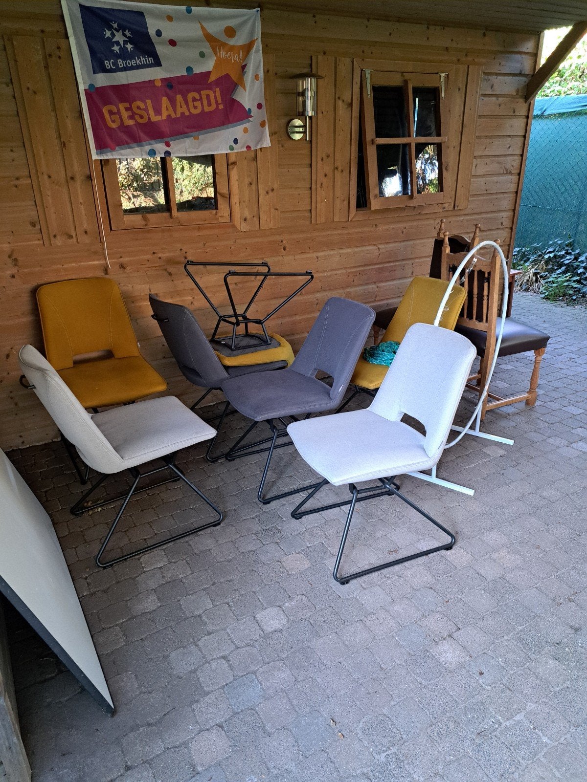 Diverse stoelen - Gebruikt - oud ijzer, Huis en Inrichting, Ophalen, Gebruikt, Overige kleuren, Metaal
