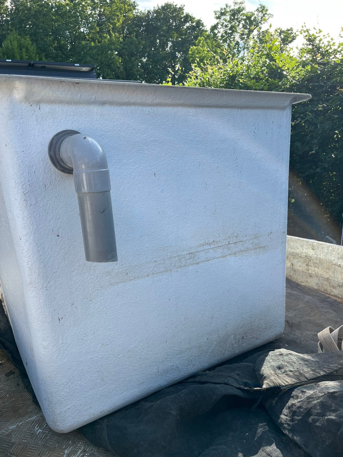 Quarantaine bak 97 hoog en 118x118, Tuin en Terras, Vijvers, Ophalen of Verzenden, Zo goed als nieuw