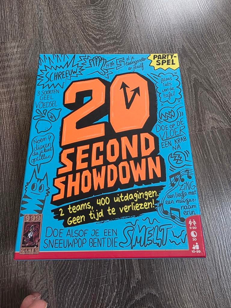 20 Second Showdown - Nieuw Partyspel, Vijf spelers of meer, Ophalen of Verzenden, Nieuw, 999 Games