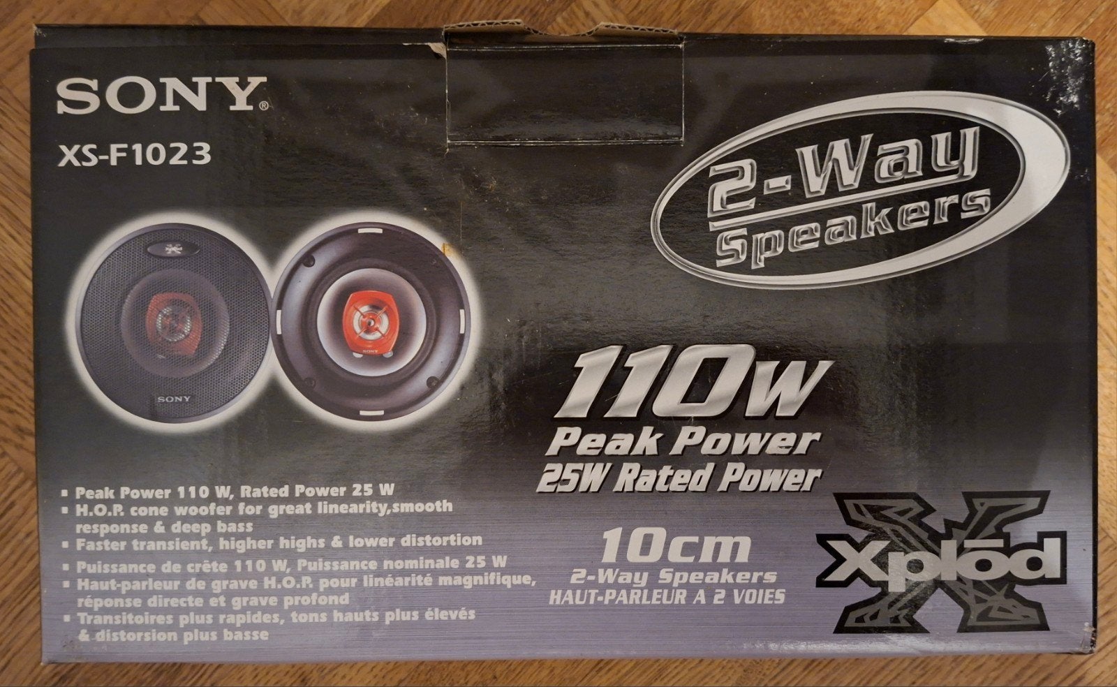 Sony XS-F1023 Vintage Autospeakers 10 cm - Nieuw in Doos!, Ophalen of Verzenden, Nieuw