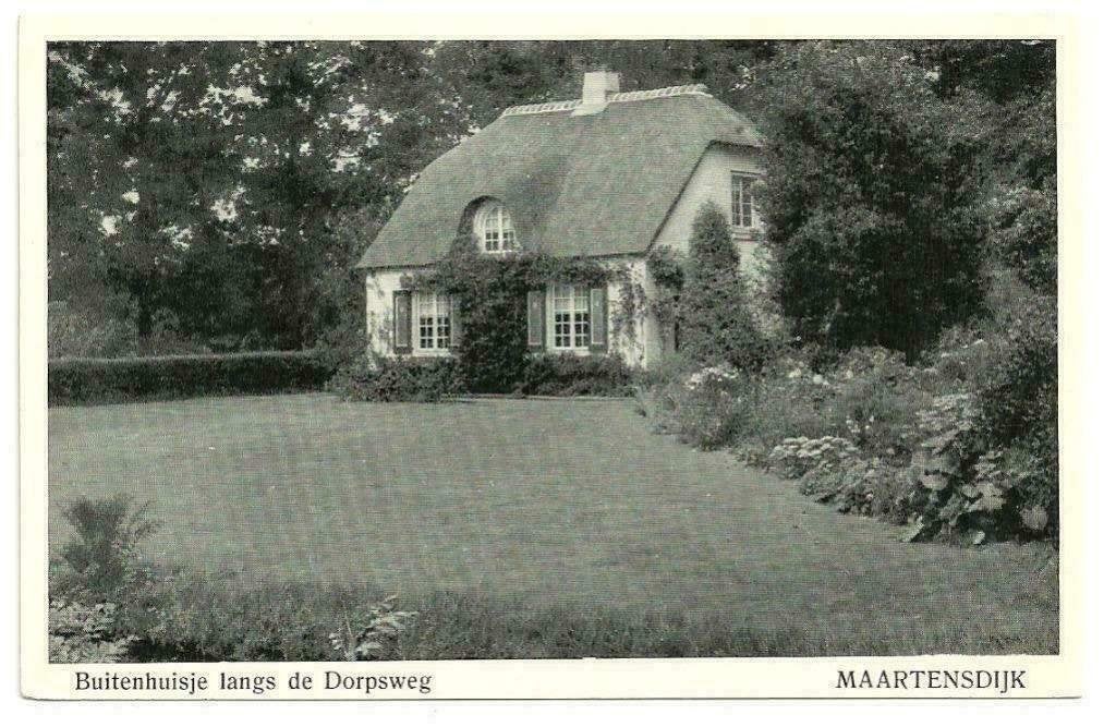AK Maartensdijk - Buitenhuisje langs de Dorpsweg, Verzenden, 1940 tot 1960, Ongelopen, Utrecht