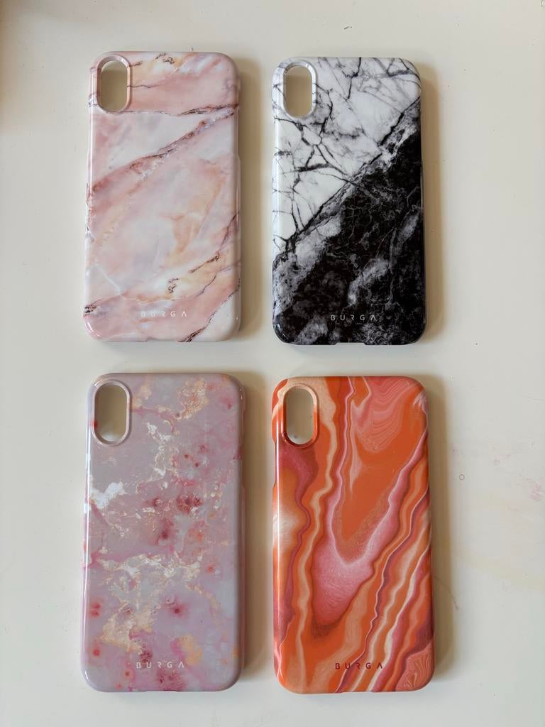 4 BURGA Telefoonhoesjes voor iPhone XR - Diverse Designs, Kunststof, Hoesje of Tasje, Ophalen of Verzenden, IPhone XR