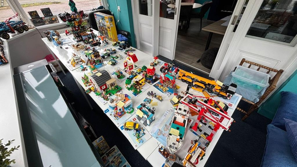 Partij lego, inclusief dozen en instructies, Ophalen, Gebruikt, Lego, Compleet