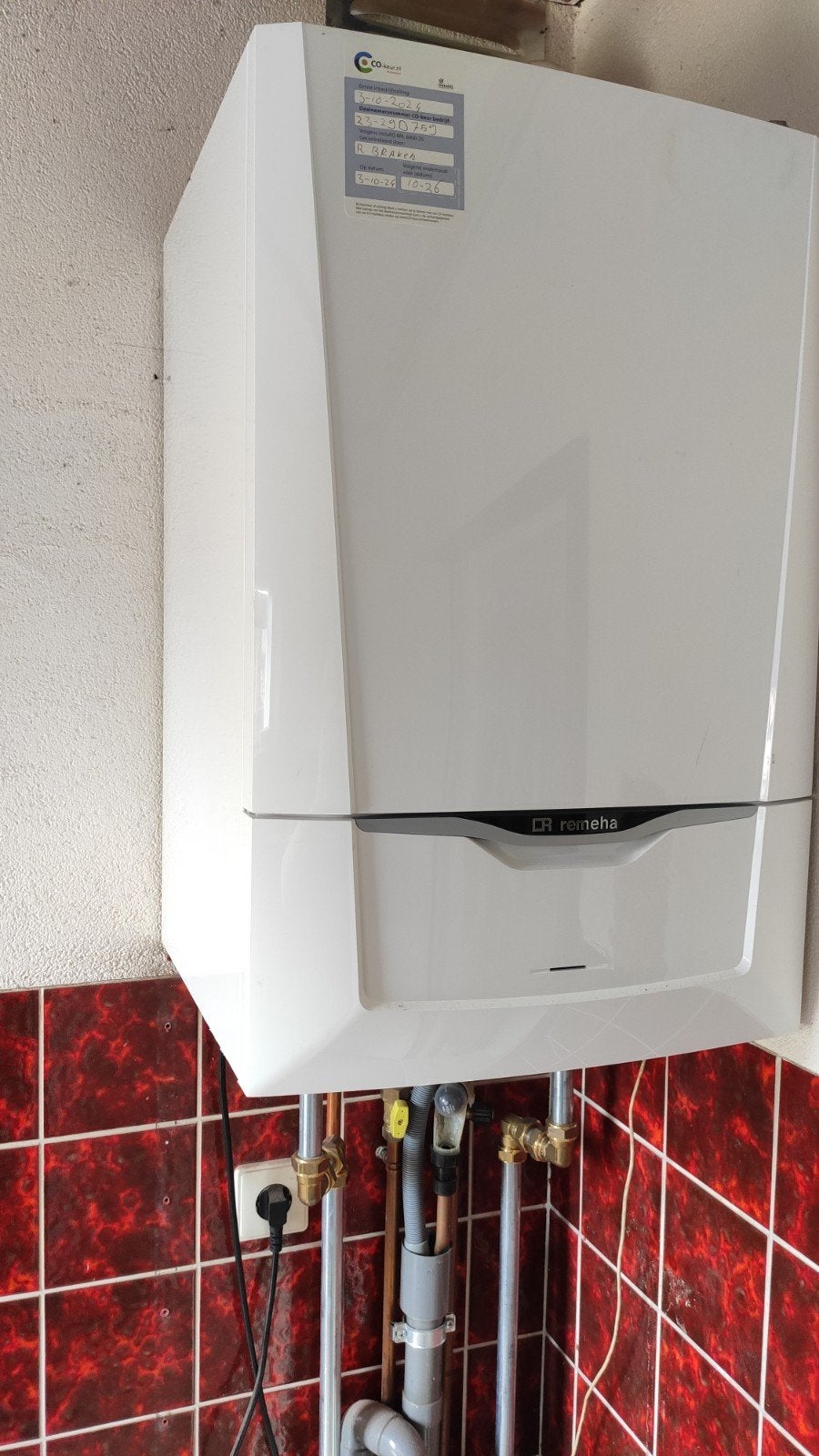 Remeha Calenta Ace 40c CV-ketel - ZGAN, slechts 2 jaar oud, Ophalen, 30 tot 80 cm, Hoog rendement (Hr), Cv-ketel of Combi-ketel