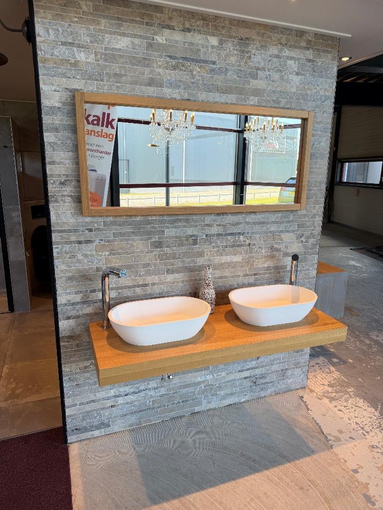 Badkamer meubel showroom model, Ophalen, Nieuw, Chroom, Wastafel