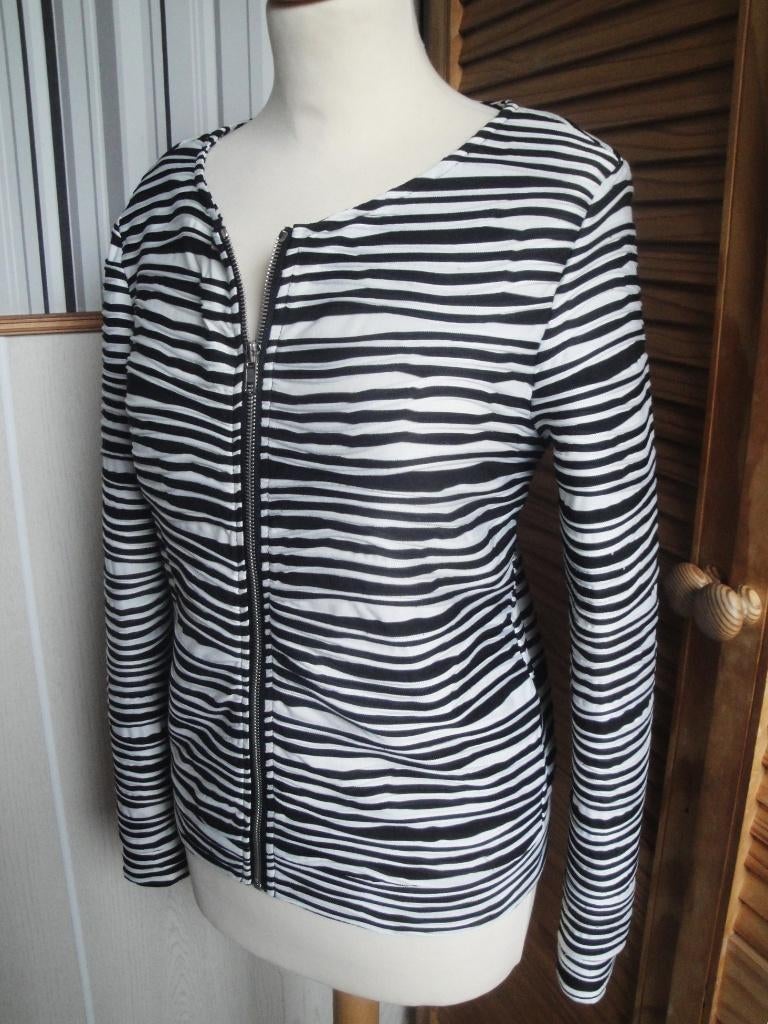 Zwart/wit vestje NORAH maat M (z.g.a.n.), Kleding | Dames, Maat 38/40 (M), Zwart, Ophalen of Verzenden, Zo goed als nieuw