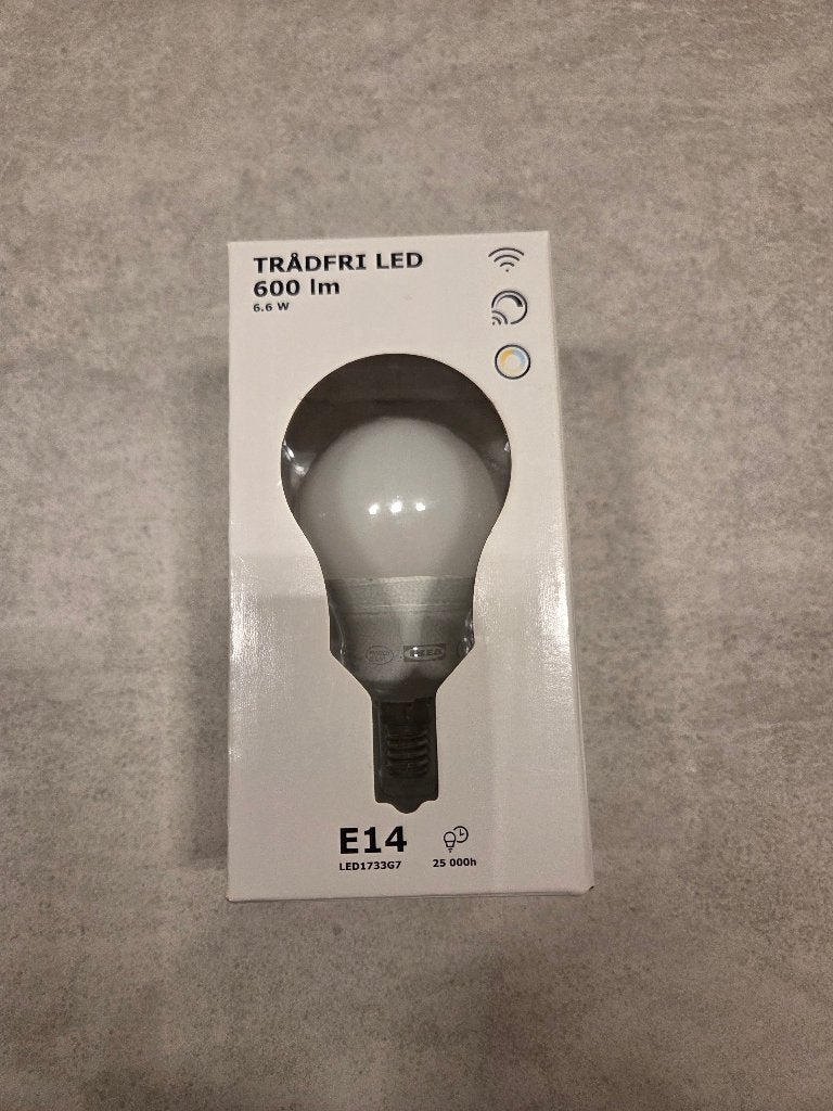 Ikea Tradfri dimbare lamp 6.6W E14 zo goed als nieuw! (x4), Led-lamp, Instelbaar wit, Zo goed als nieuw, Dimbaar
