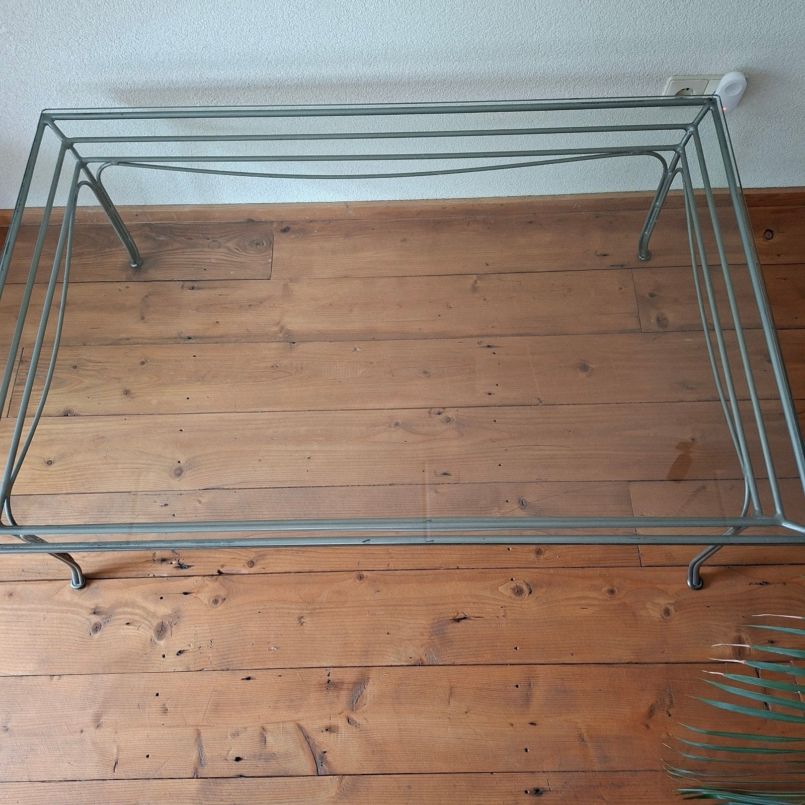Mooie salontafel met stevig glazen blad, Ophalen, 100 tot 150 cm, 50 tot 100 cm, Glas