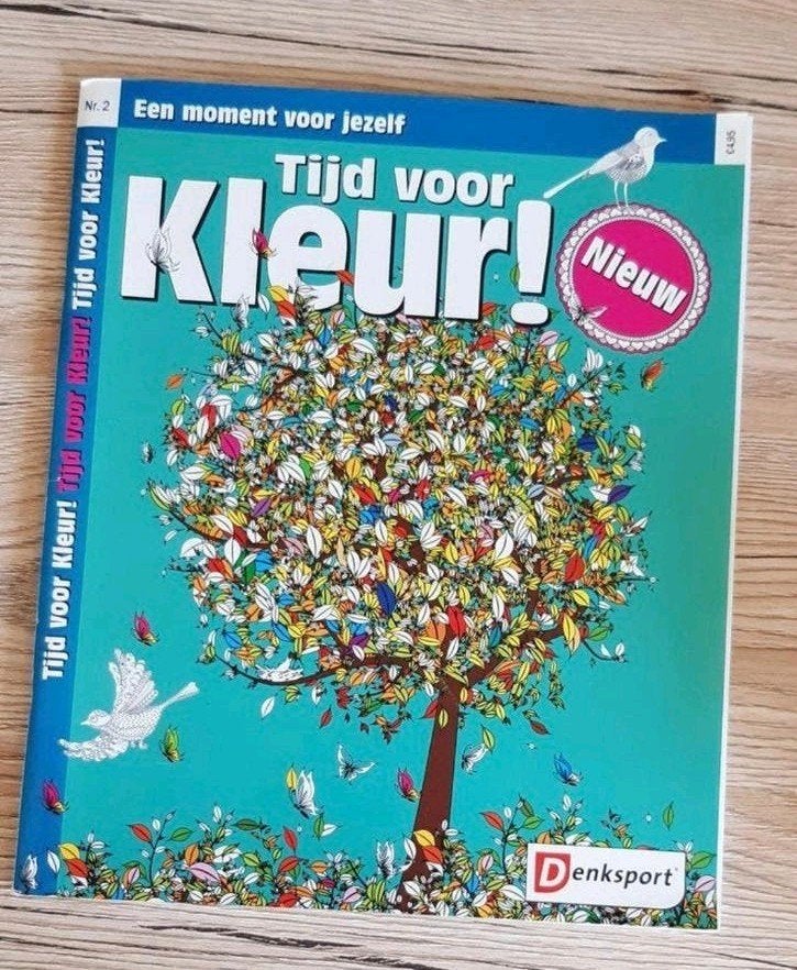 Denksport Kleurboek: Tijd voor Kleur! Nr. 2 (Nieuw), Ophalen of Verzenden, Nieuw, Puzzelboek