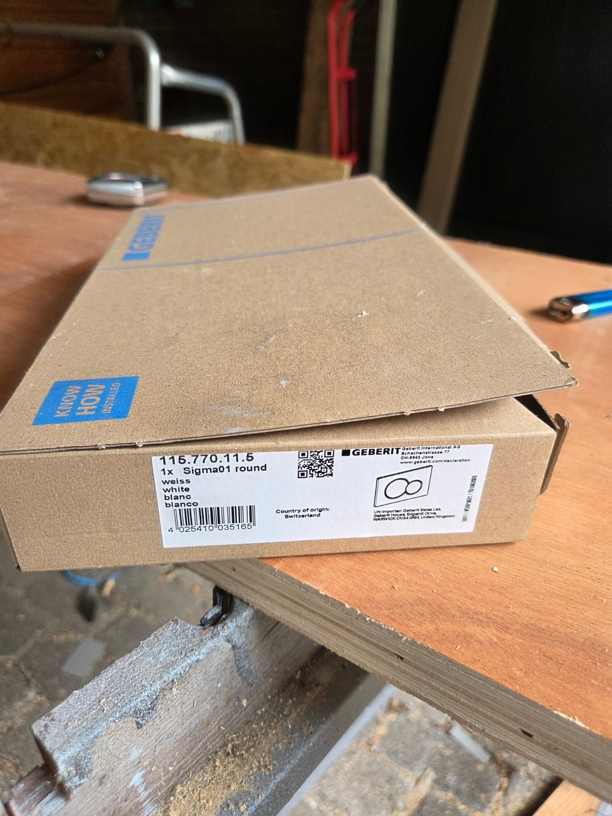 Geberit Sigma01 Bedieningspaneel voor Toilet - Wit, Ophalen of Verzenden, Nieuw, Toilet