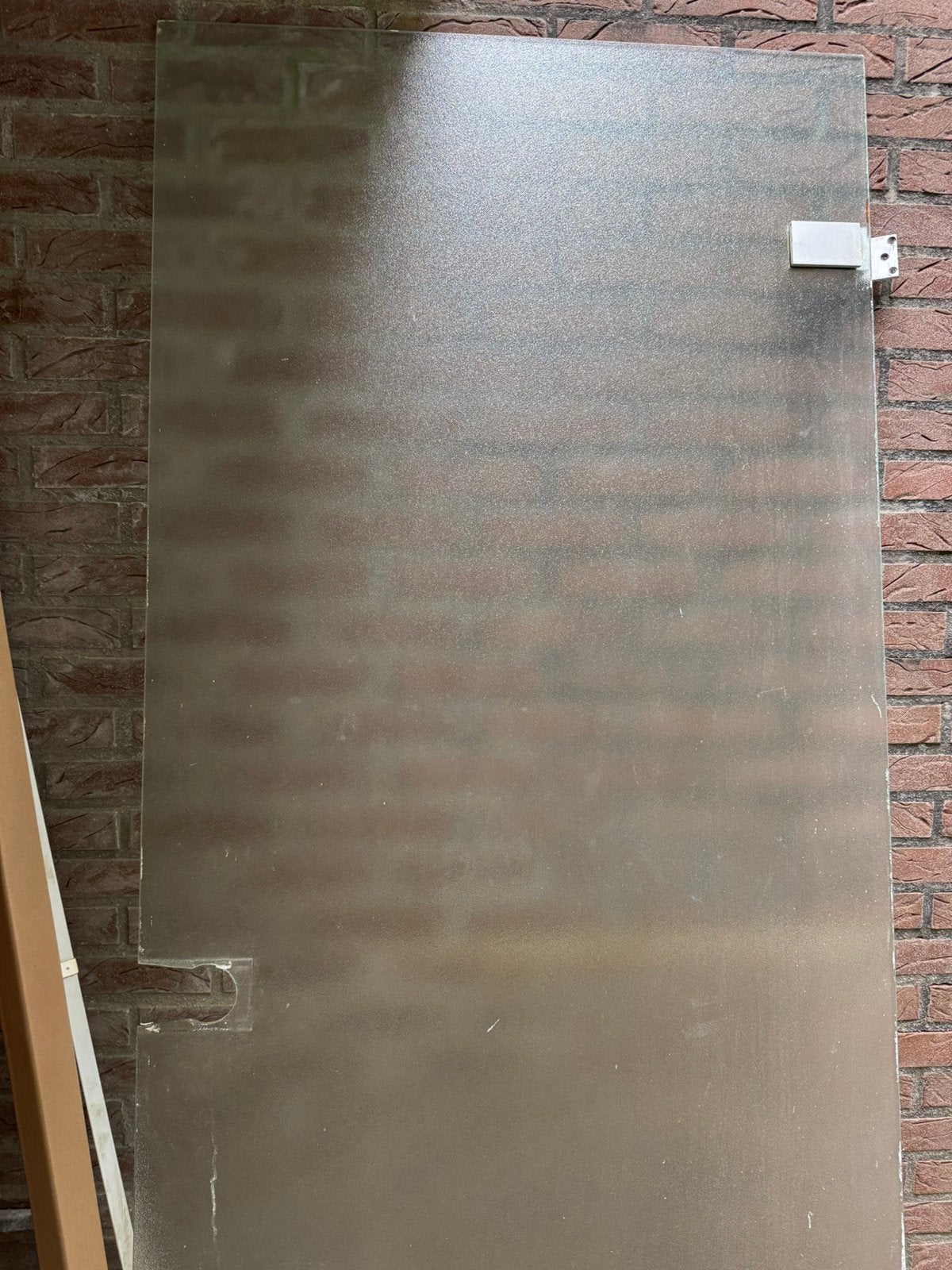 Glazen voordeur, Doe-het-zelf en Verbouw, Deuren en Horren, Ophalen, Gebruikt, 200 tot 215 cm, Glas