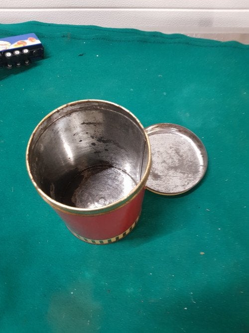 Blik vintage, met zon en vogel, Verzamelen, Ophalen of Verzenden