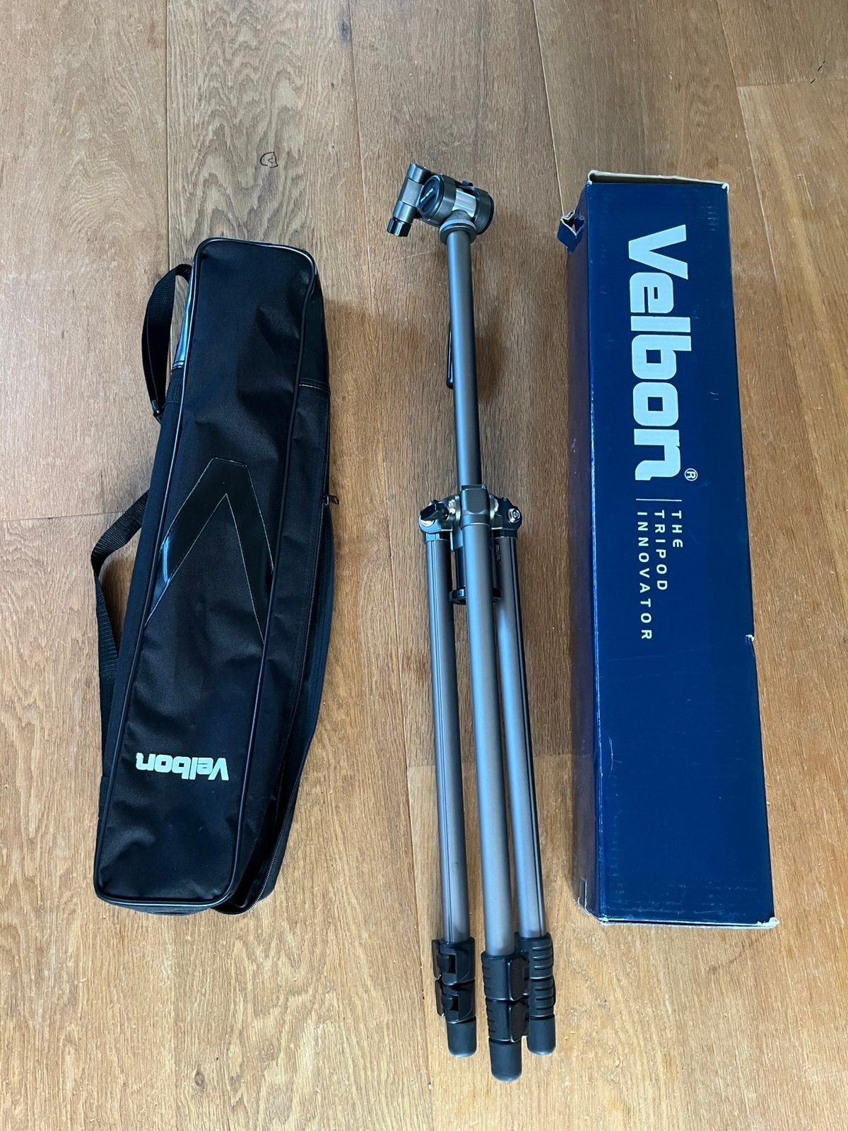 Velbon Sherpa 200R statief (als nieuw), Ophalen of Verzenden, Zo goed als nieuw, 150 tot 175 cm, Driepoot
