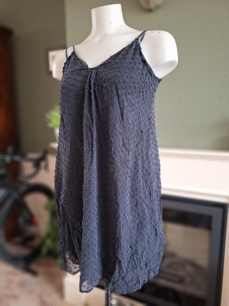 Athe Vanessa Bruno zijden grijs zwarte jurk 40, Kleding | Dames, Jurken, Maat 38/40 (M), Verzenden, Zwart, Vanessa Bruno