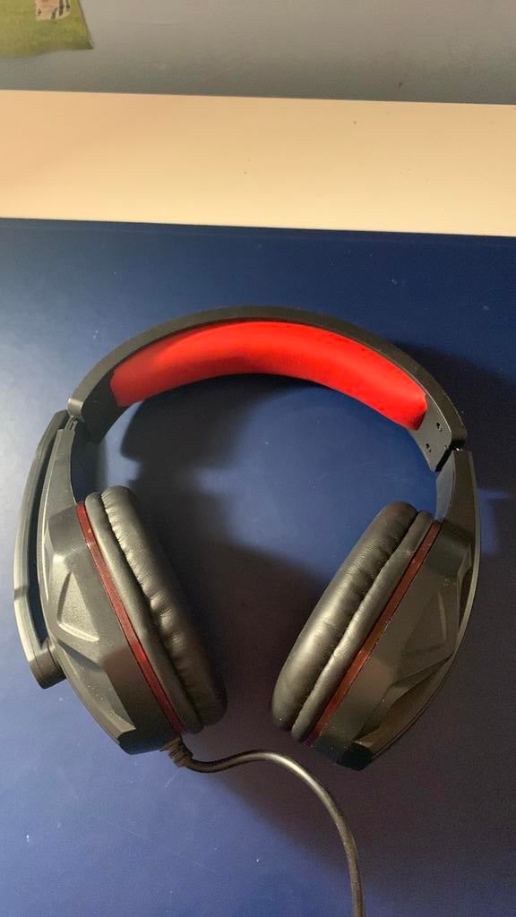 Headset  met draad en mic, Computers en Software, Headsets, Ophalen of Verzenden, Zo goed als nieuw