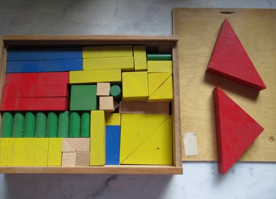Oude blokkendoos met houten blokken, Oosterveldweg 15, 7274 DZ, Ophalen of Verzenden, Zo goed als nieuw, Stichting Angel's Choice
