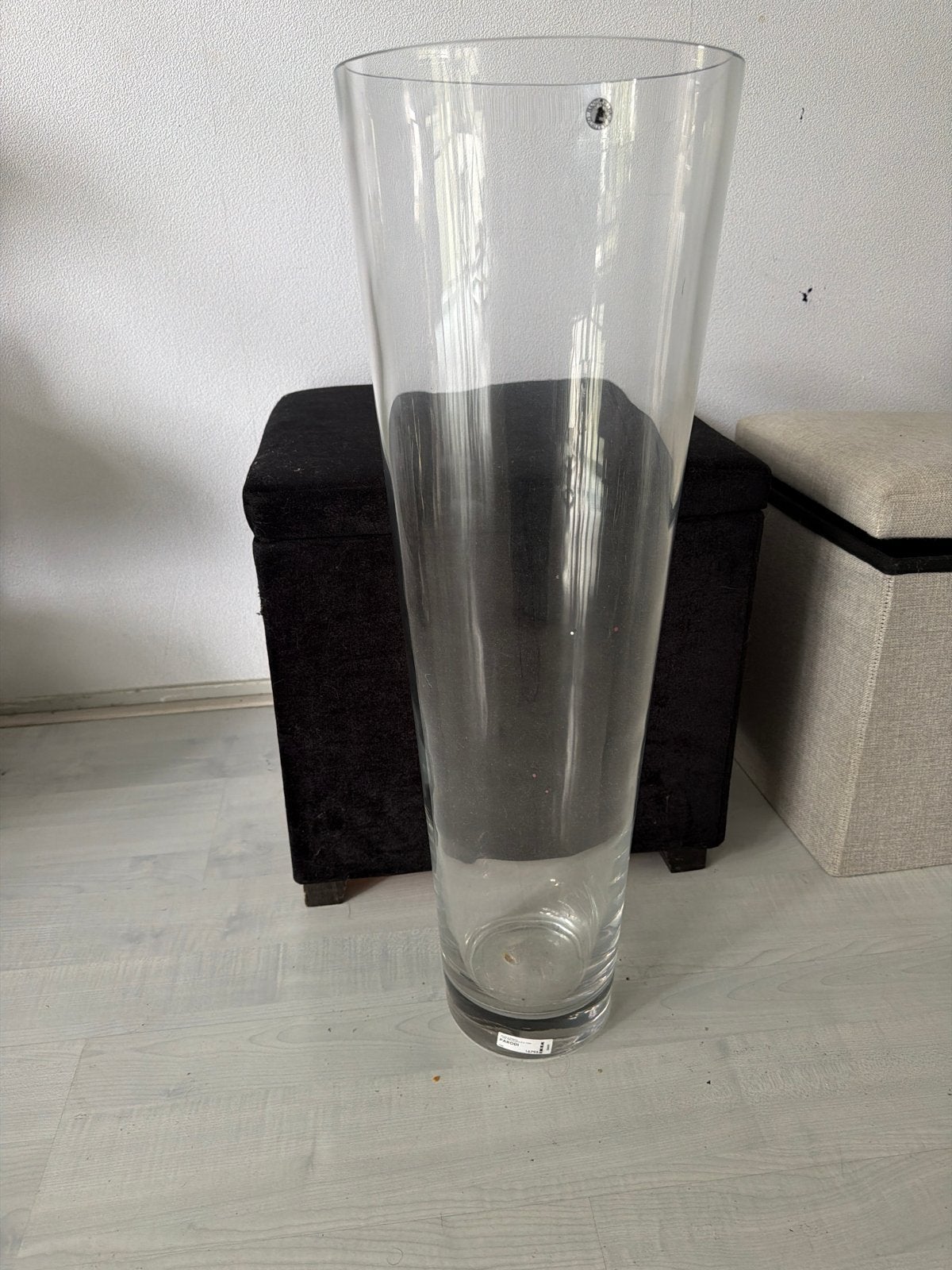 Grote glazen vaas - Elegant en modern, Ophalen of Verzenden