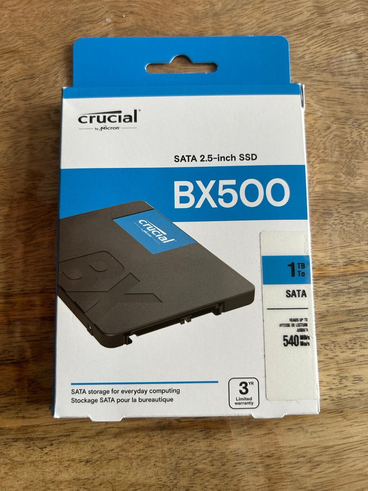 Crucial BX500 1TB SATA 2.5-inch SSD - Nieuw in doos, Computers en Software, Intern, Server, Nieuw, Ophalen of Verzenden
