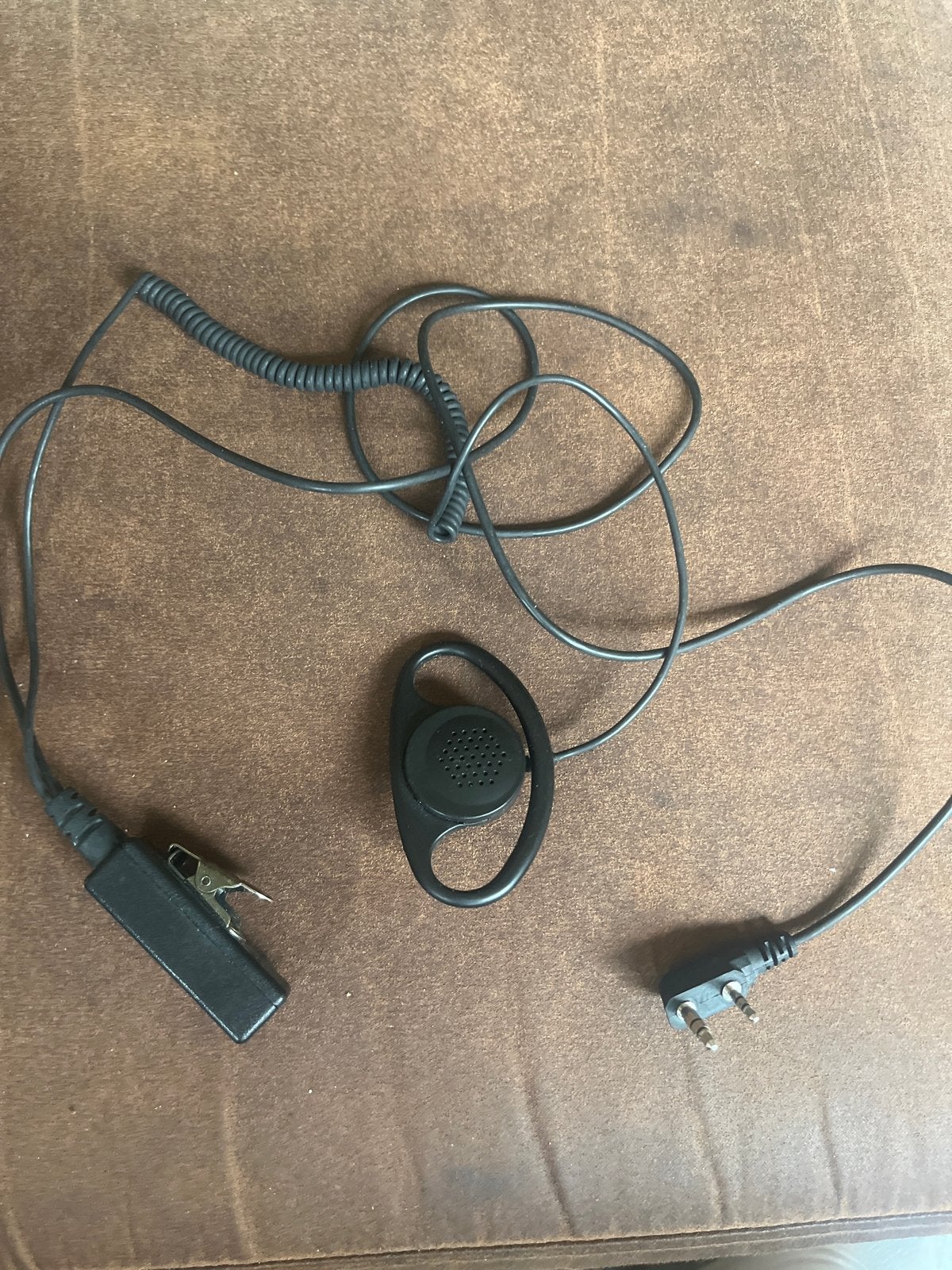 Oortje met microfoon en met klem voor portofoon, Ophalen of Verzenden, Gebruikt, Toebehoren, Handsfree-functie