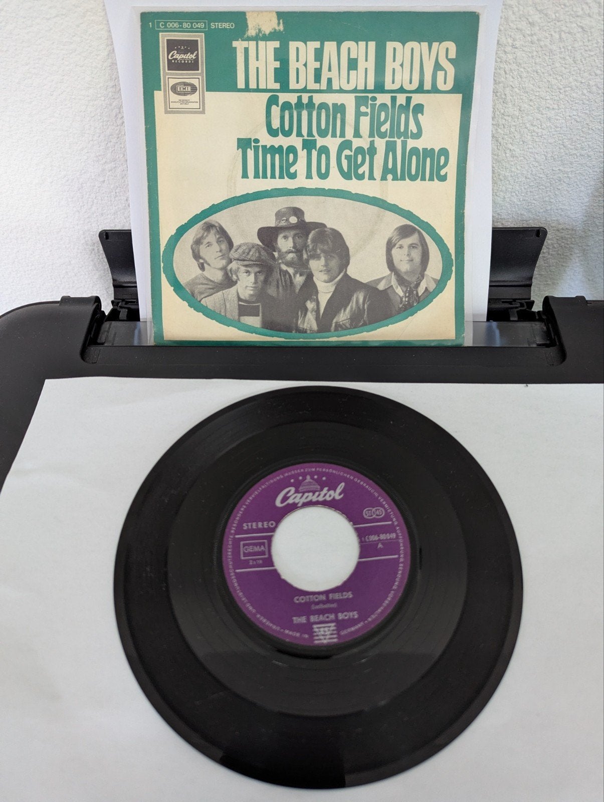 Beach Boys - Cotton Fields ( vinyl single), Gebruikt, 7 inch, Single, Ophalen of Verzenden