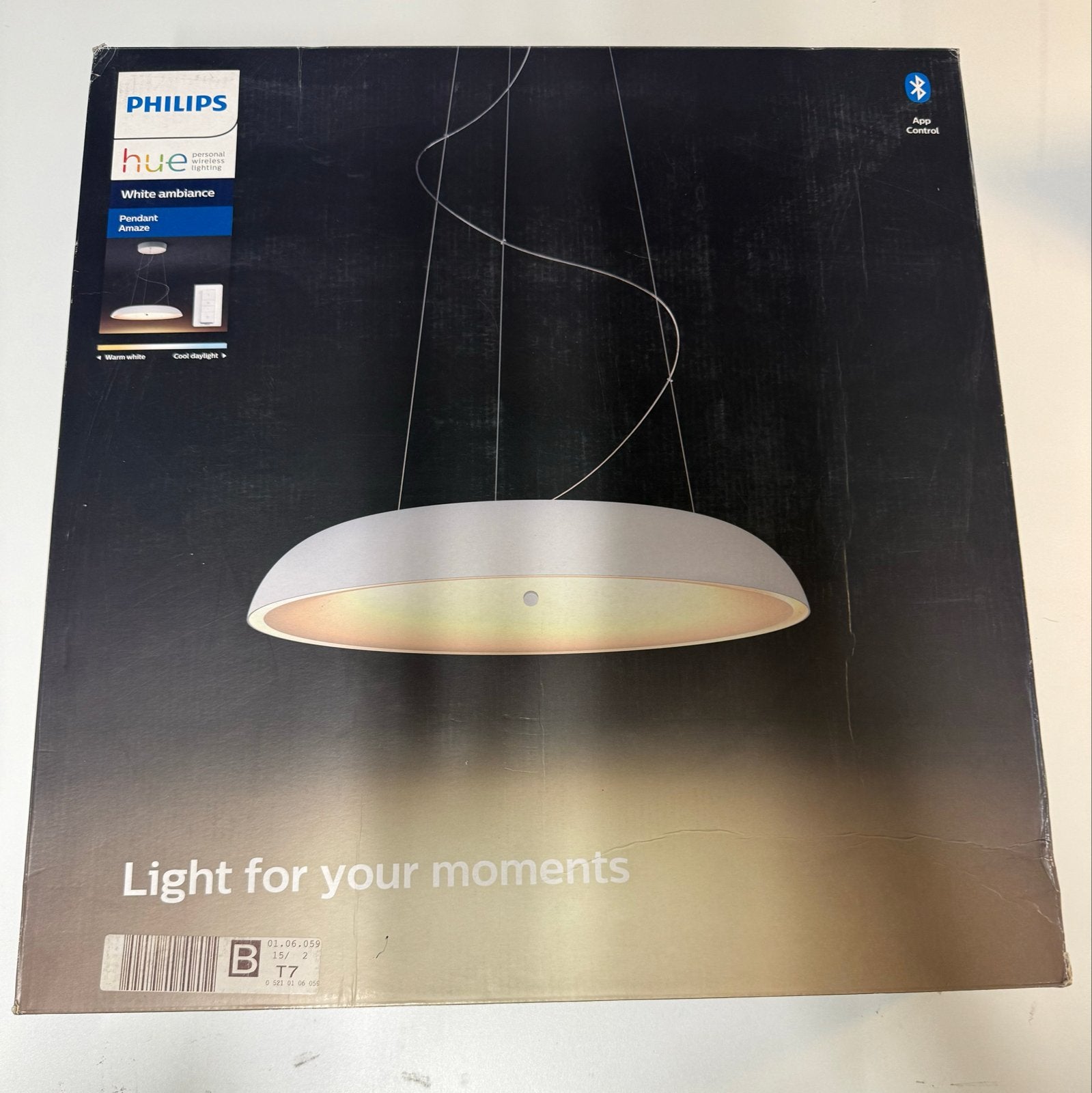 Philips Hue Amaze Pendelarmatuur Wit, Ophalen of Verzenden, Nieuw, Metaal, Overige fittingen