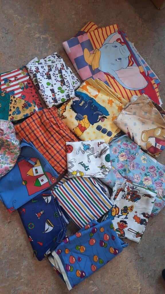 Bananendoos vol vintage stoffen uit de jaren 90, Ophalen of Verzenden