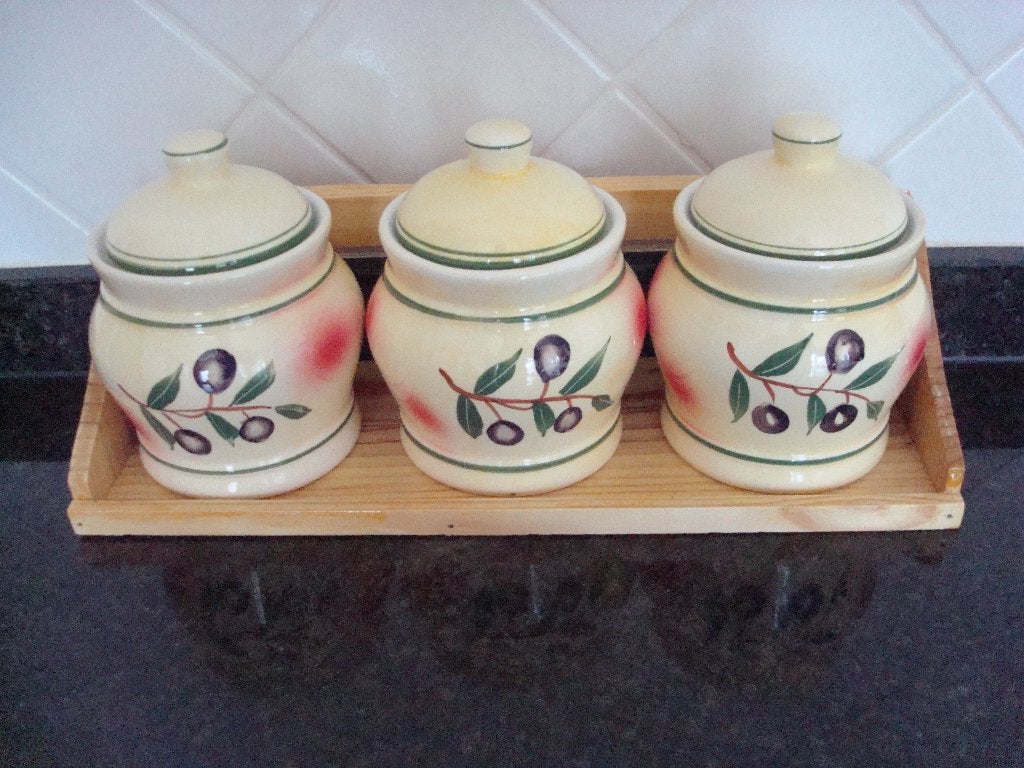Keukenrek met 3 potjes, Ophalen of Verzenden