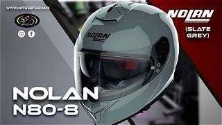 Nolan N80-8 Classic N-Com slate/grey, Nieuw met kaartje, Nolan, M, Nolan
