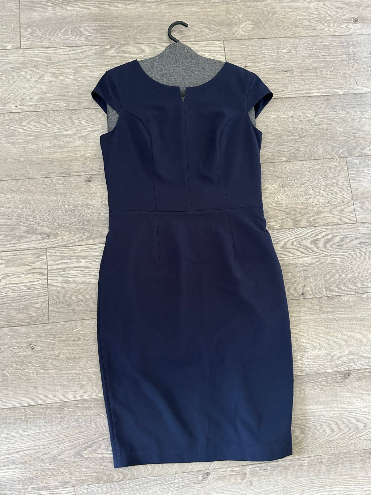 Nife Soft Office Jurk Maat 40 Donkerblauw, Maat 38/40 (M), Nieuw, Knielengte, Verzenden