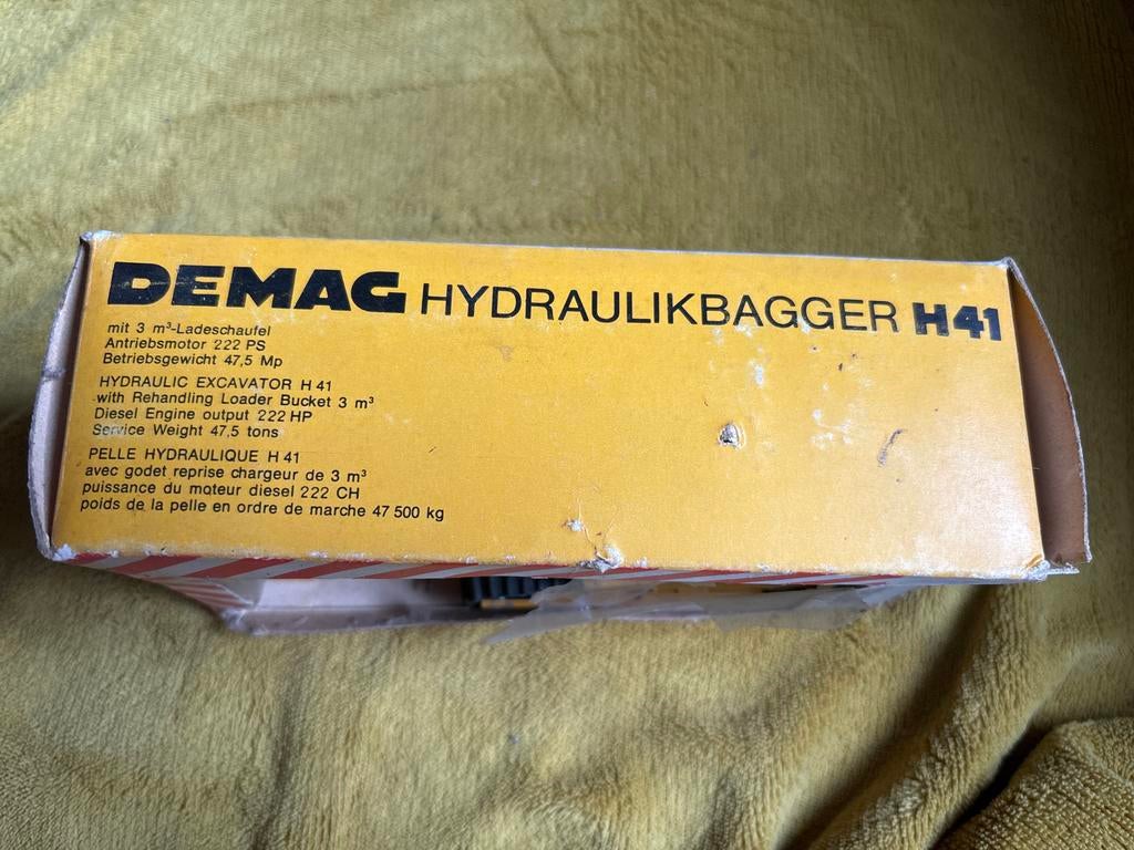 DEMAG HYDRAULIKBAGGER H41 Model - Zeldzaam en Gedetailleerd, Overige merken, Gebruikt, 1:50 of kleiner, Overige typen
