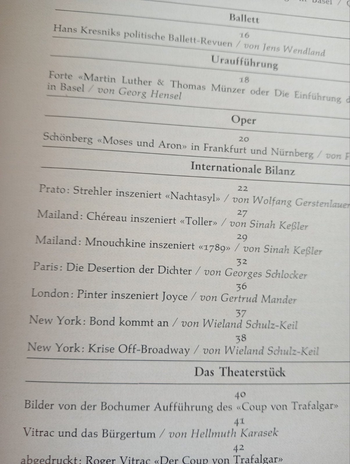 Theater heute - 12. Jahrgang Nr. 1, Januari 1971, Ophalen of Verzenden, Gelezen, Overige typen