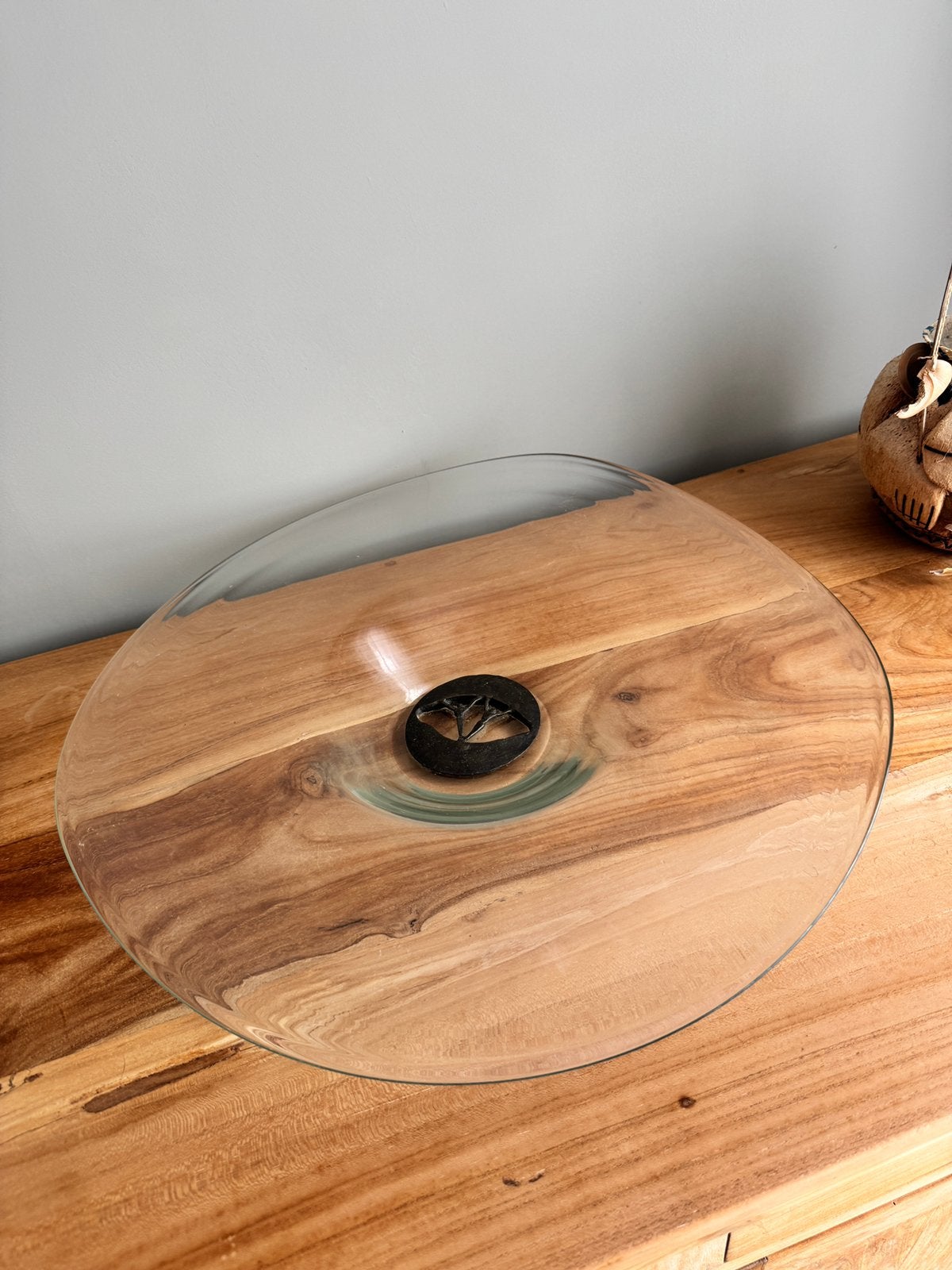 Fruitschaal beeldkunst design glas Corry Ammerlaan, Ophalen of Verzenden