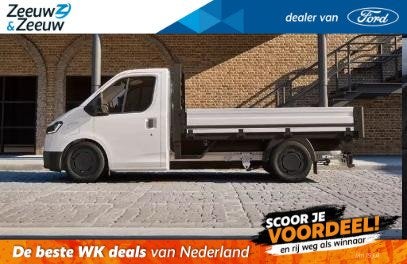 Ford Transit City 330 Chassis Cabine Trend L2 56 kWh 150 pk, Auto's, Voorwielaandrijving, 12 maanden, Stof, Wit