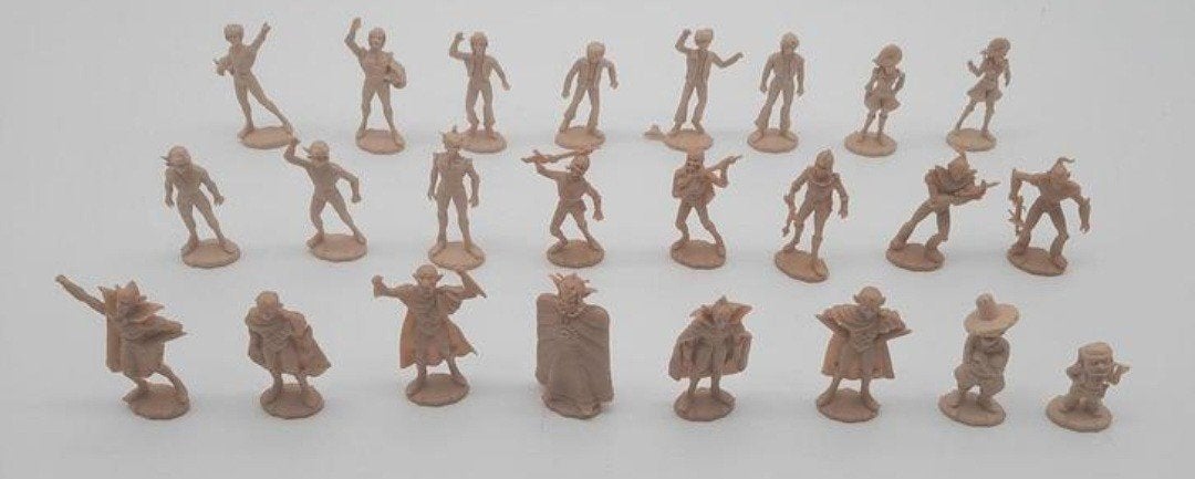 Vintage 24x mini figuurtjes Actarus Goldorak uit 1978, Ophalen of Verzenden, Zo goed als nieuw