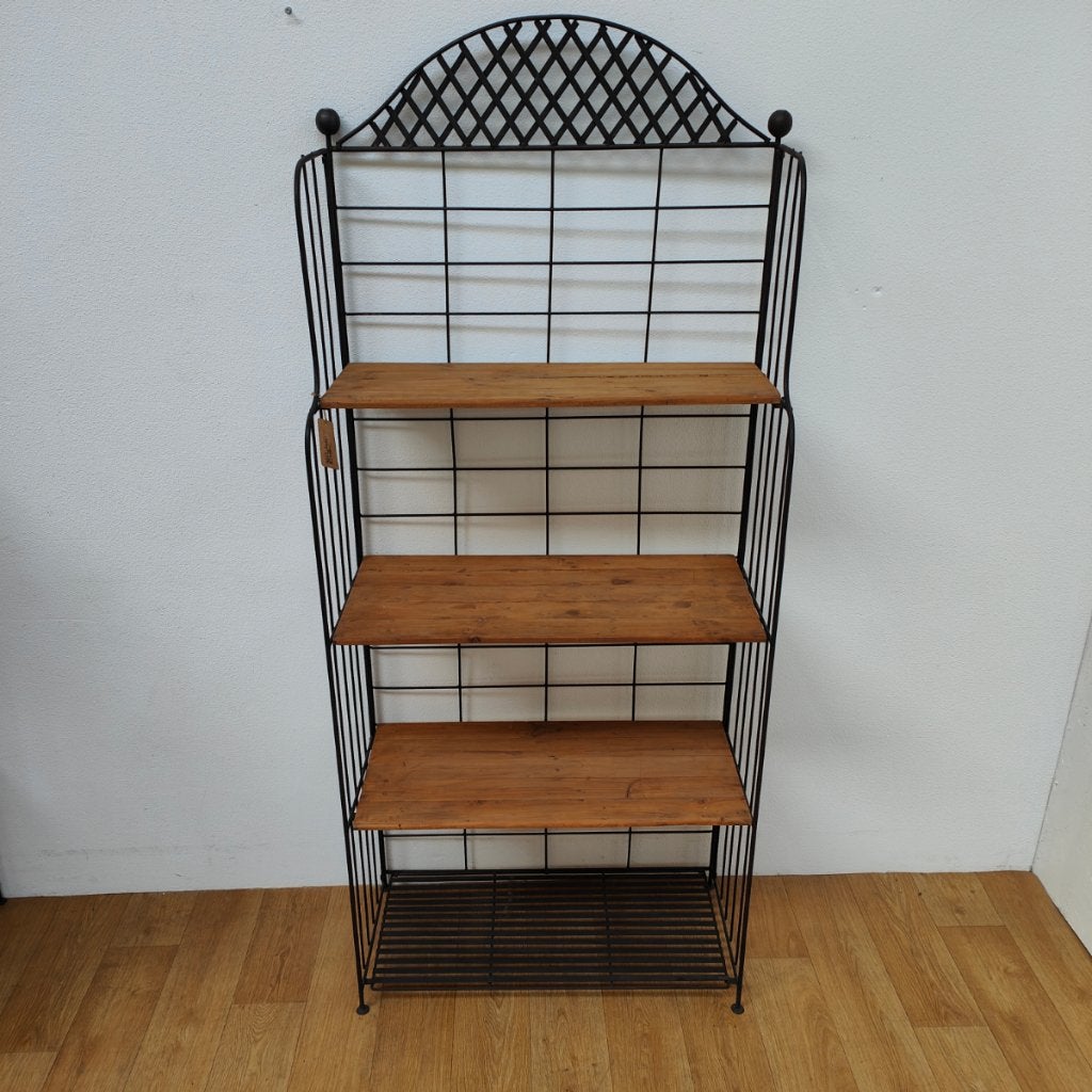 Vintage, Brocante ijzeren wandrek etagère plantenrek 02, Ophalen, Valkenswaard, Gebruikt, Info@flashbackfurniture.nl