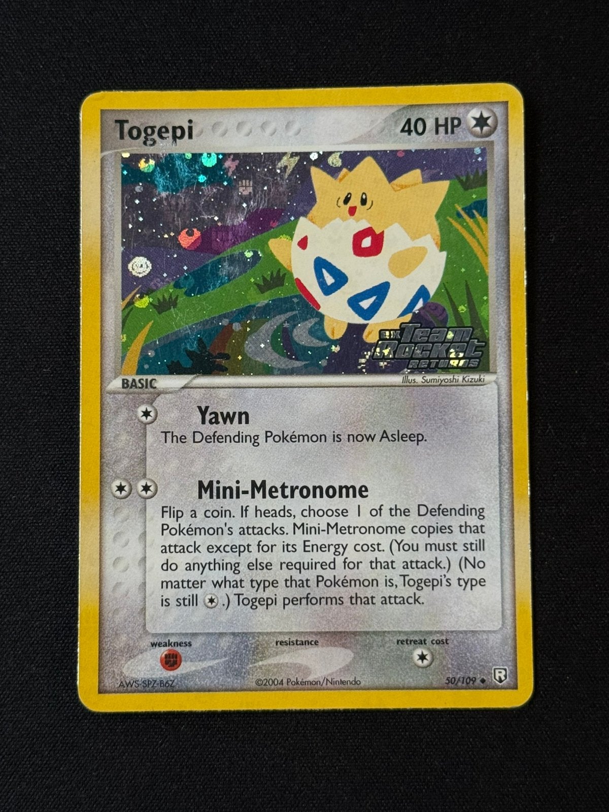 Togepi 50 - EX Team Rocket Returns, Ophalen of Verzenden, Losse kaart