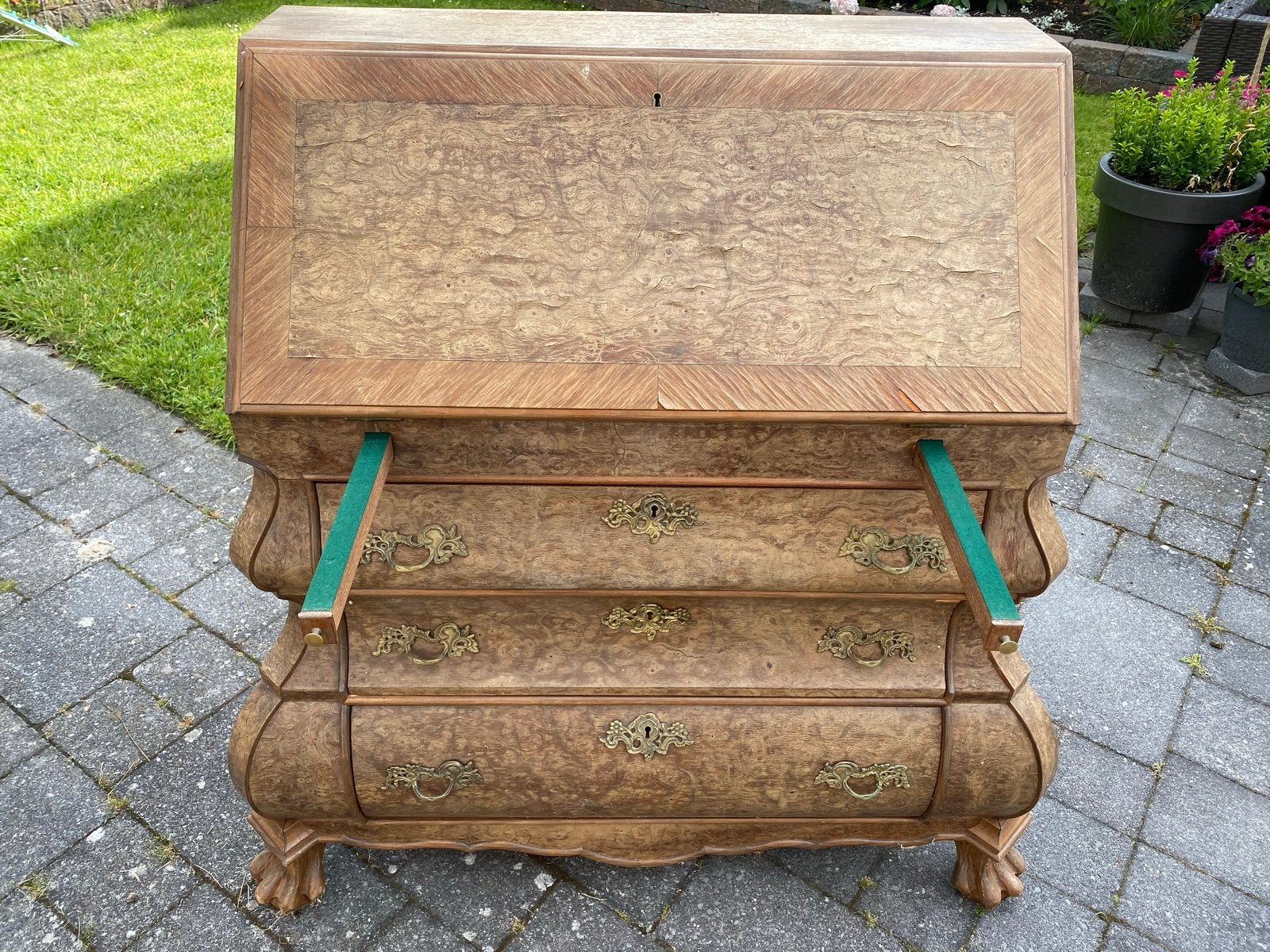 Antiek Biedermeier secretaire bureau, Ophalen