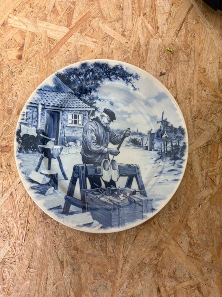 Delfsblauw bord, Antiek en Kunst, Antiek | Wandborden en Tegels, Ophalen of Verzenden