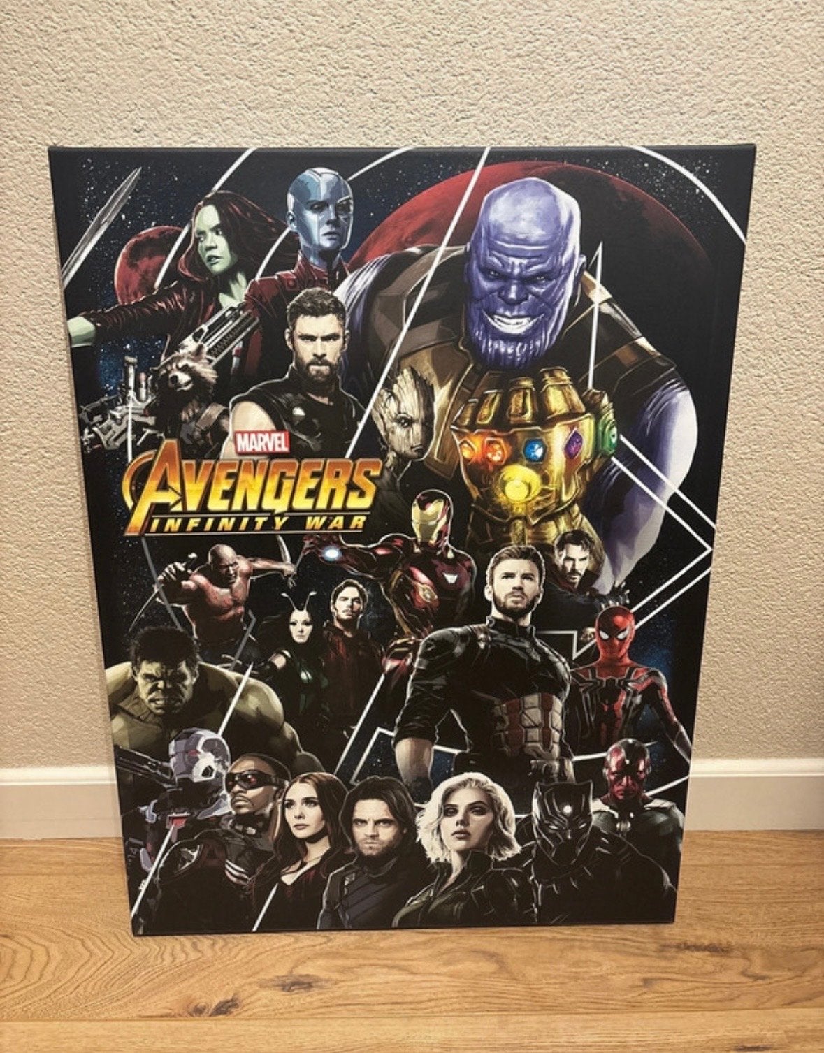 Marvel Avengers Infinity War Canvas Schilderij, Ophalen, Zo goed als nieuw, Schilderij, 75 – 100