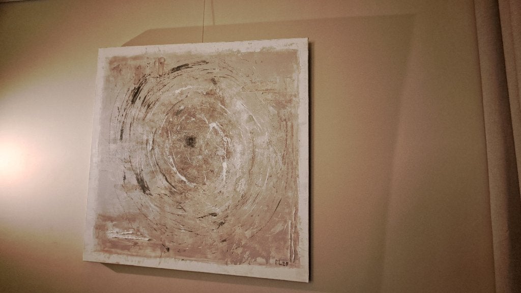 T.k.a. modern acryl schilderij op doek 1m x 1m, Acrylverf, Ophalen of Verzenden, Handgeschilderd, Overige onderwerpen